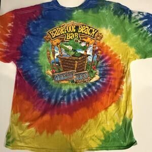 Whiskey Joes Tie Dye T-Shirt Size 2XL Tampa Florida Alligator